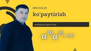 6. Birhadlar. Birhadlarni ko'paytirish. Algebra 7 sinf