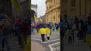 Ukraine: anti-war protests in Munich, Germany #stopwar #stoprussia #standwithukraine