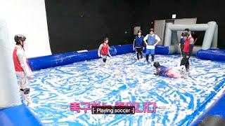 [Eng Sub] Run BTS! 2023 Special Episode - Mini Field Day part 2 (bts slippery soccer game)