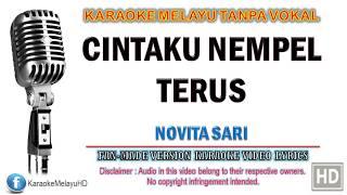 Novita Sari - Cintaku Nempel Terus | Karaoke | Tanpa Vokal | Minus One | Lirik Video HD