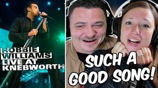 WHAT A PERFORMANCE!! Robbie Williams - Feel (Live from Knebworth) REACTION