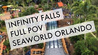 Infinity Falls SeaWorld Orlando FULL POV and QUEUE EXPERIENCE!