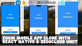 Zoom Mobile App Clone With React Native, ZEGOCLOUD UIKit, Google Firebase & OAuth2