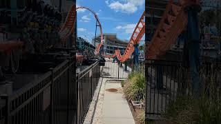 Ice Breaker Roller Coaster Ride | SeaWorld Orlando #shorts