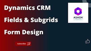 Dynamics CRM B9 Session 2 Views, Subgrid, Form Design #software #jobsarch #course