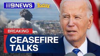 Joe Biden provides update on Israel-Hezbollah ceasefire | 9 News Australia