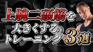 【筋トレ】太い腕を手に入れる！上腕二頭筋に効かせるトレーニング３選