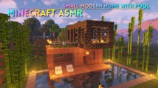 Minecraft ASMR  Building a Small, Modern Home  Ear to Ear Whispering