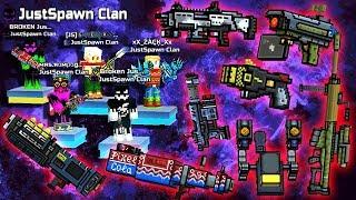 Pixel Gun 3D - NEW WEAPONS Gameplay / JustSpawn CLAN