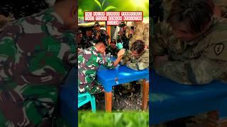 Adu panco TNI dengan tentara Amerika  #abdinegara #kopassus #armedforces #komando #kostrad #usarmy