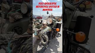 Post-Apocalyptic Motorcycle Spotted in Montreal! ️ | Insane Custom Sidecar Build