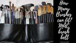 how many brushes can fit in a MAC brush belt?