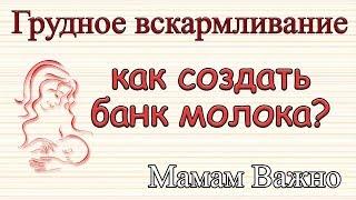 Как создать банк грудного молока?