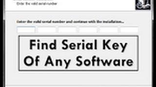 How to Get  Serial Number Any Software