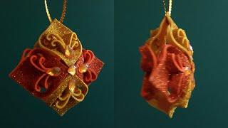 Украшение на ёлку: новогодняя игрушка из фоамирана своими руками  Glitter Foam Christmas Ornaments
