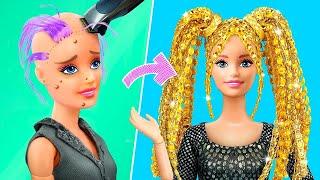 Barbie ve LOL Dönüşümü / Bebekler için 30 Kendin Yap Projesi