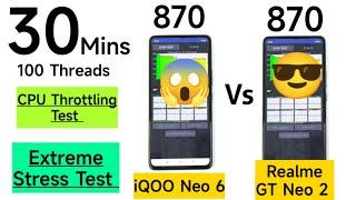 iQOO Neo 6 vs Realme GT Neo 2 CPU Throttling Test Which is Best 