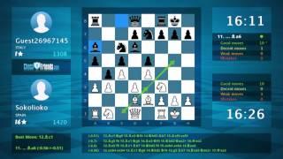 Chess Game Analysis: Sokolioko - Guest26967145 : 1-0 (By ChessFriends.com)