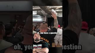 Eddie Hall Interupts Brians Shaws Fan Questions #brianshaw