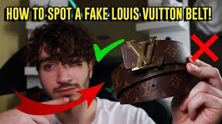 HOW TO SPOT A FAKE LOUIS VUITTON BELT!