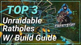 Top 3 UNRAIDABLE Official Ratholes W/ Build Guide on Ark Crystal Isle