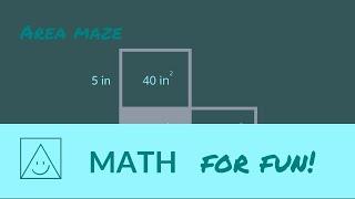 Math for fun: Area Maze 1