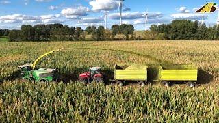 Großeinsatz Maishäckseln 2023 Maisernte Feldhäcksler & Traktoren Landwirtschaft farmer corn harvest