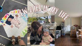 A few days: Mom life and more packing (t-minus 2 weeks til move out!)