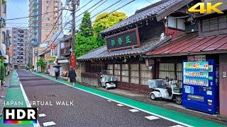 Tokyo Komagome Rainy Day Walk, Japan • 4K HDR