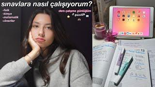 Sınavlara Nasıl Çalışıyorum? // 3 günlük ders çalışma günlüğüm