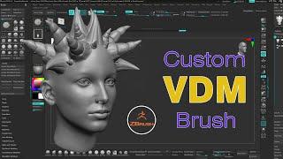 How to Create CUSTOM VDM Brushes in Zbrush