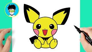 Como desenhar o Pokemon Pichu