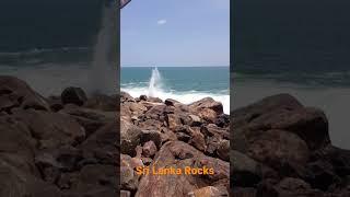 Rocks and Waves in Unawatuna