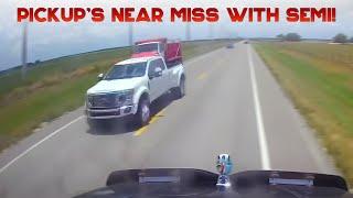 AMERICAN TRUCK DRIVERS DASH CAMERAS | Semi vs Idiot Drivers, Near Head-On & Careless Lane Change!