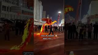 Japan Ki Patangbazi ️ Glowing Big Dragon Kite Flying #shorts #patang #kiteflying #japanese #viral