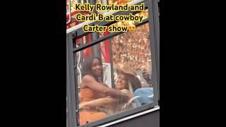 Beautiful women  Kelly Rowland and Cardi B #cowboycartertour #youtubeshorts #beauty #singer