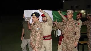 Press Release 201/2024 - Funerals of Brave Soldiers In Bannu Attack. | ISPR