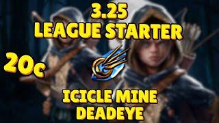 3.25 BEST LEAGUE STARTER BUILD 20c BUDGET ICICLE MINE DEADEYE - POE Icicle Mine #poe #pathofexile