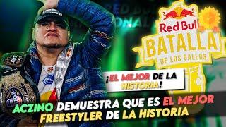 ACZINO DEMUESTRA QUE ES EL MEJOR FREESTYLER DE LA HISTORIA | REACCIÓN RED BULL INTERNACIONAL 2021