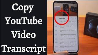 How to Copy YouTube Transcript on Android