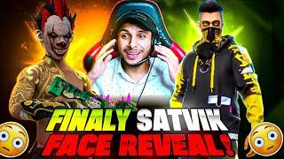 Finally Satvik Face Reveal1vs1 With Satvik Garena Free Fire  @NonstopGaming_