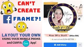 How to Layout NEW Personalized Facebook Profile Picture Frame | Step-by-Step Sample Layout Making