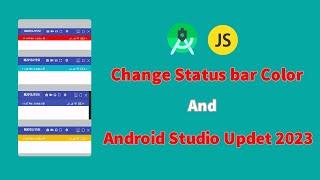 How To Change Status Bar Color In Android Studio 2023 | Status Bar on Android | java And kotlin