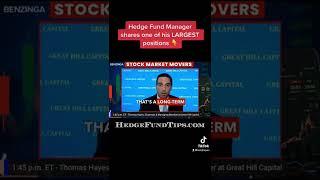 Hedge Fund Manager shares one of his LARGEST positions #shorts #investing #stockmarket #hedgefund