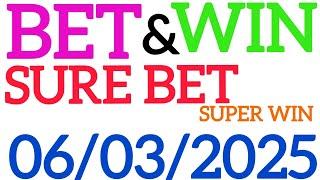 CORRECT SCORE PREDICTIONS 06/03/2025/FOOTBALL PREDICTIONS TODAY/SOCCER BETTING TIPS/SURE TIPS