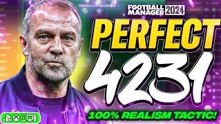 Hansi Flick's PERFECT 4231 FM24 Tactics! | 100% Realism Recreation