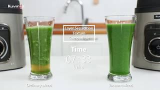 Kuvings Vacuum blender VS Ordinary blender comparison : layer separation