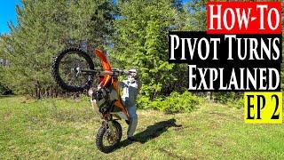 Enduro Riding Tips Series EP 2 | How To Do Pivot Turns Enduro Lessons