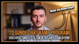 20 GÜNLÜK ÖABT KAMP PROGRAMI! #kpss2024