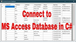 C# Tutorial - How to Connect Access Database to C# Application | FoxLearn